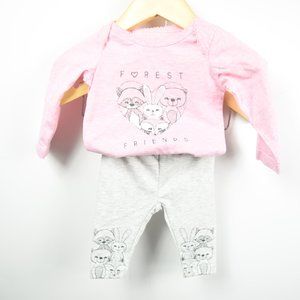2 piece body suit outfit 0-3m
